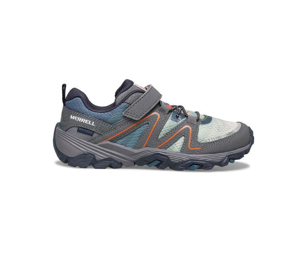 Buty Trekkingowe Merrell Dziecięce Szare - Trail Quest Print - 549716-PWT